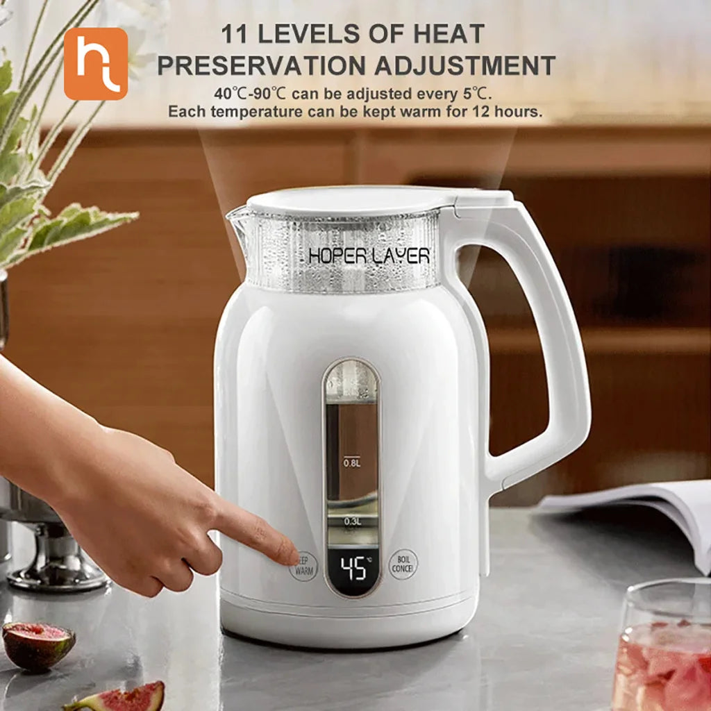 Hoper Layer Insulation Electric Kettle 1.5L 1500W Water