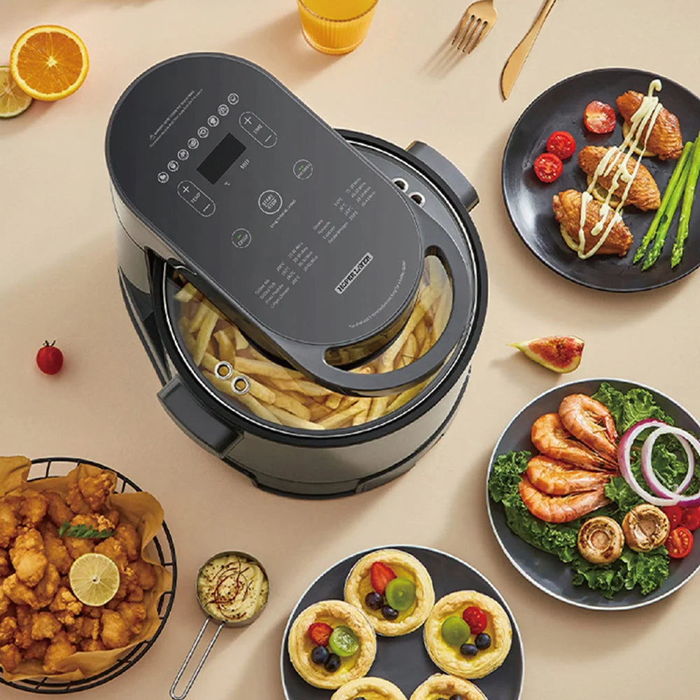 Hoper Layer Multi-functional 2 in 1 air fryer & smokeless