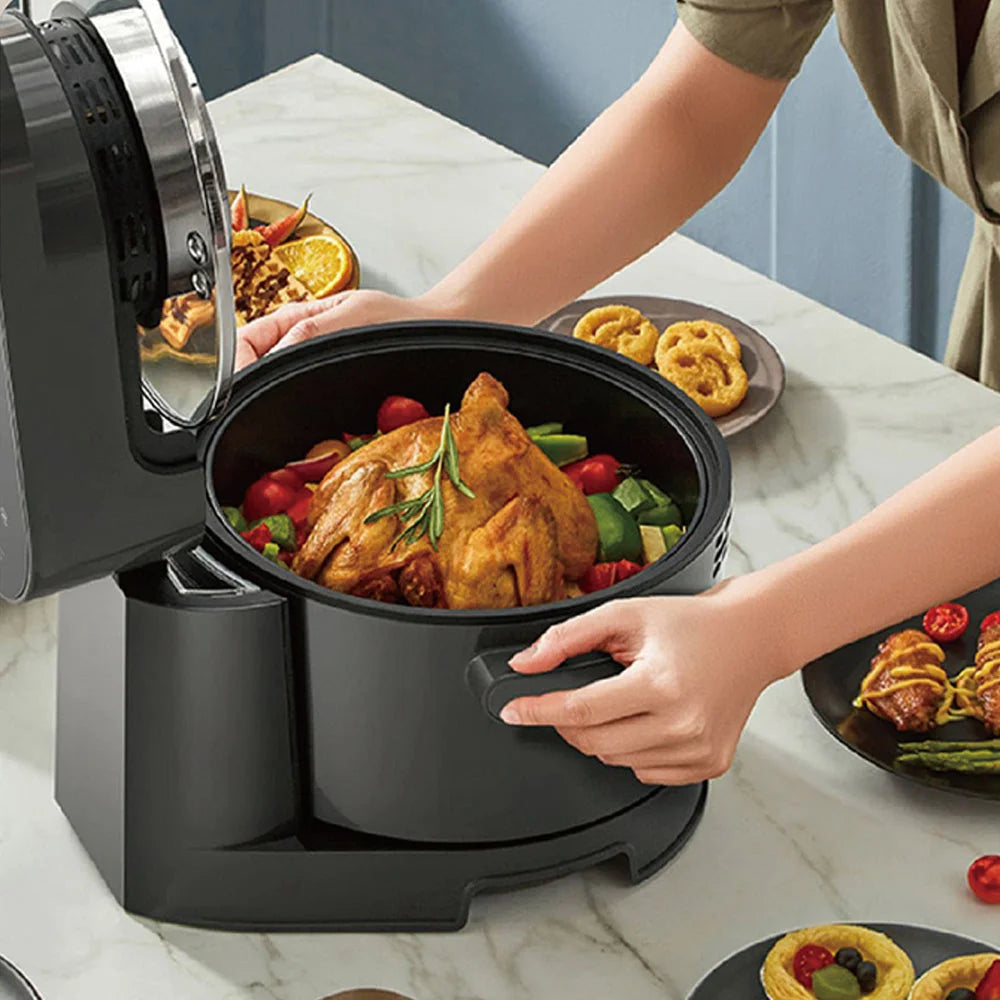Hoper Layer Multi-functional 2 in 1 air fryer & smokeless