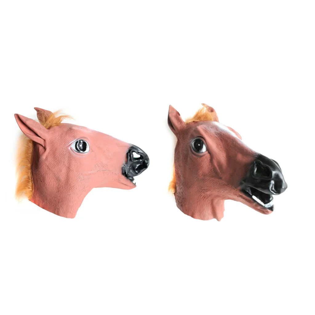 Horse Head Face Mask Halloween Latex Rubber Costume Party