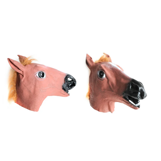 Horse Head Face Mask Halloween Latex Rubber Costume Party