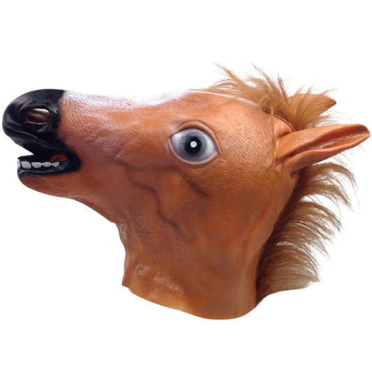 Horse Head Face Mask Halloween Latex Rubber Costume Party