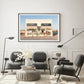 Horses Prada Canvas Wall Art Black Frame 70cm x 100cm