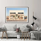 Horses Prada Canvas Wall Art Black Frame 70cm x 100cm