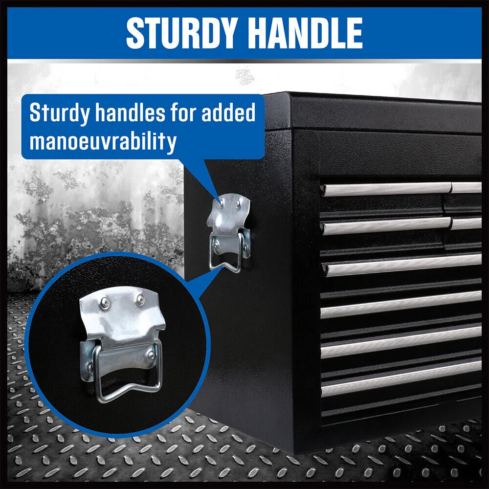 HORUSDY 10-Drawer Tool Box Chest Lockable Cabinet Garage