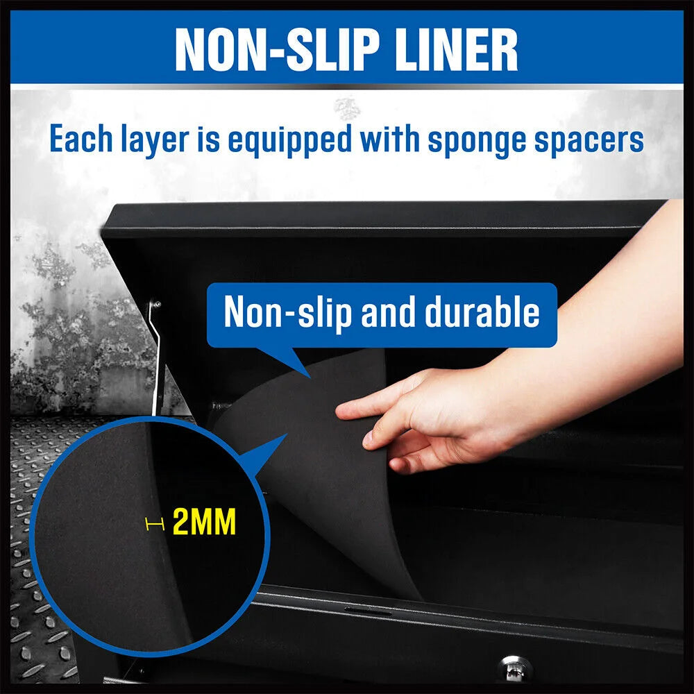 HORUSDY 10-Drawer Tool Box Chest Lockable Cabinet Garage