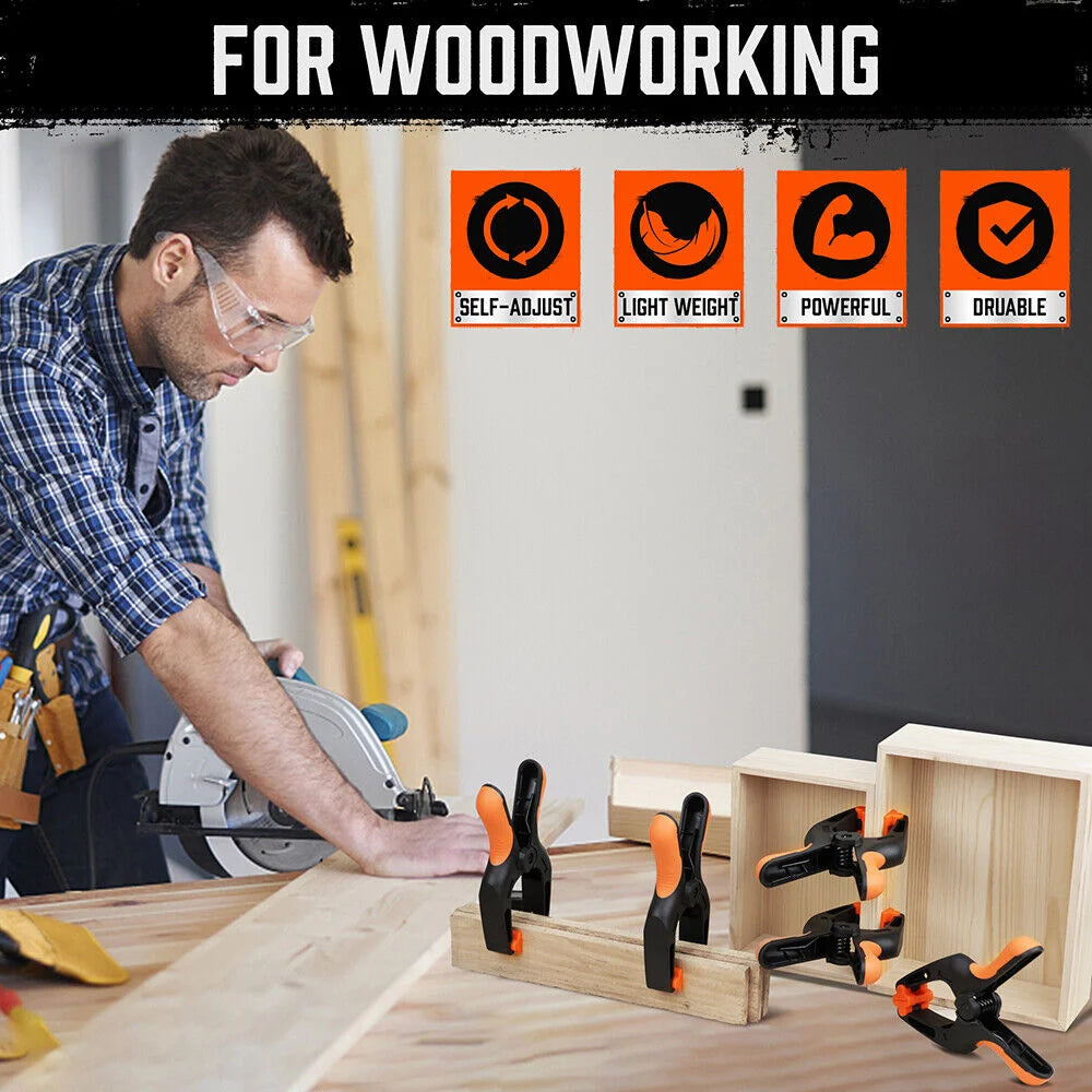 HORUSDY 32Pc Nylon Spring Clamp 7’’ Extra Large Rubber