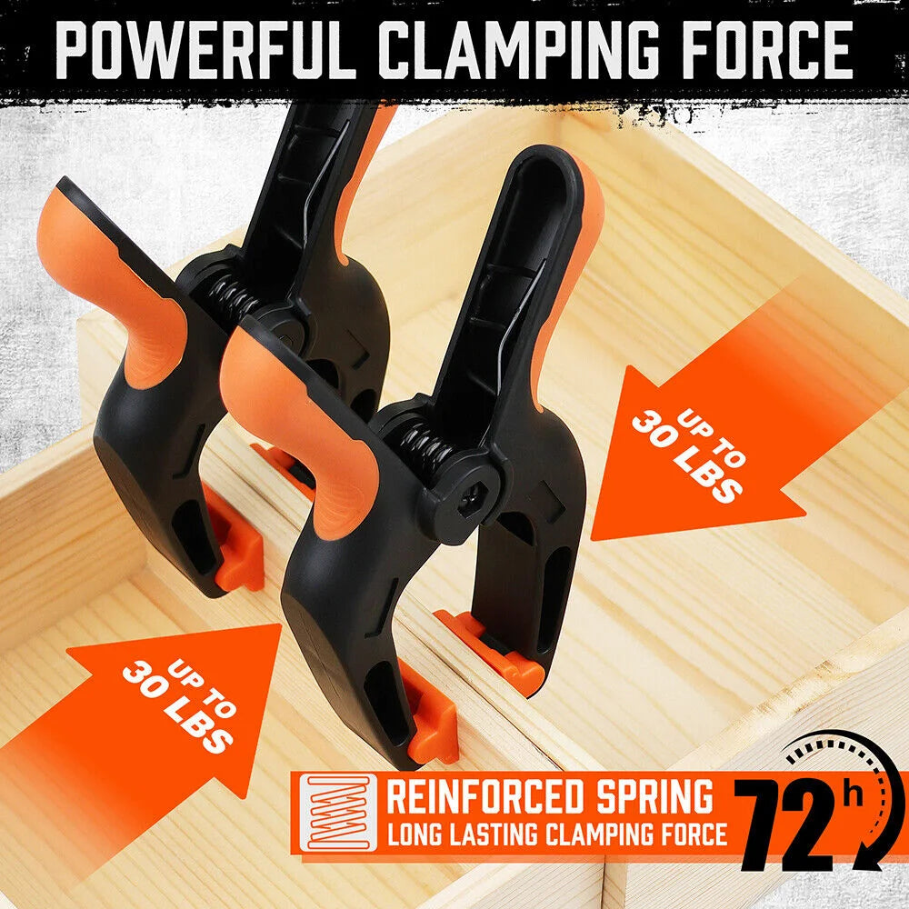 HORUSDY 32Pc Nylon Spring Clamp 7’’ Extra Large Rubber