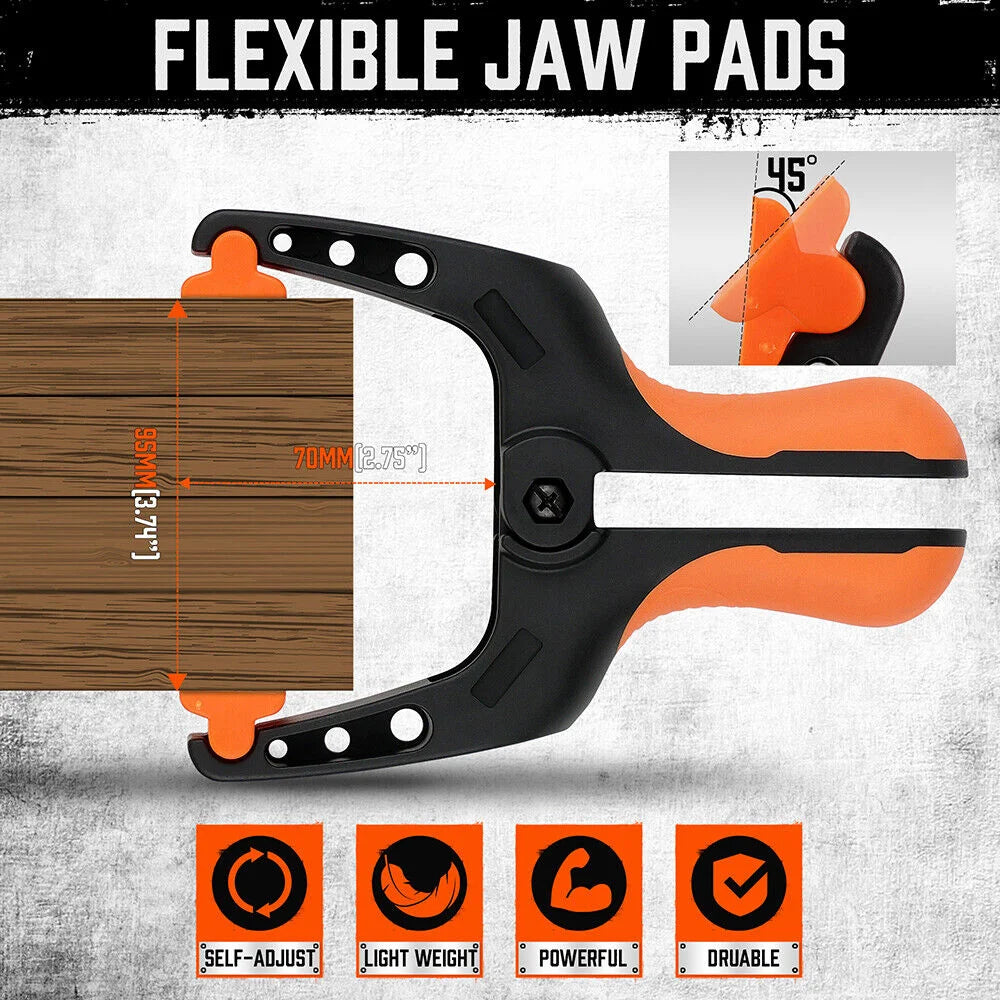 HORUSDY 32Pc Nylon Spring Clamp 7’’ Extra Large Rubber