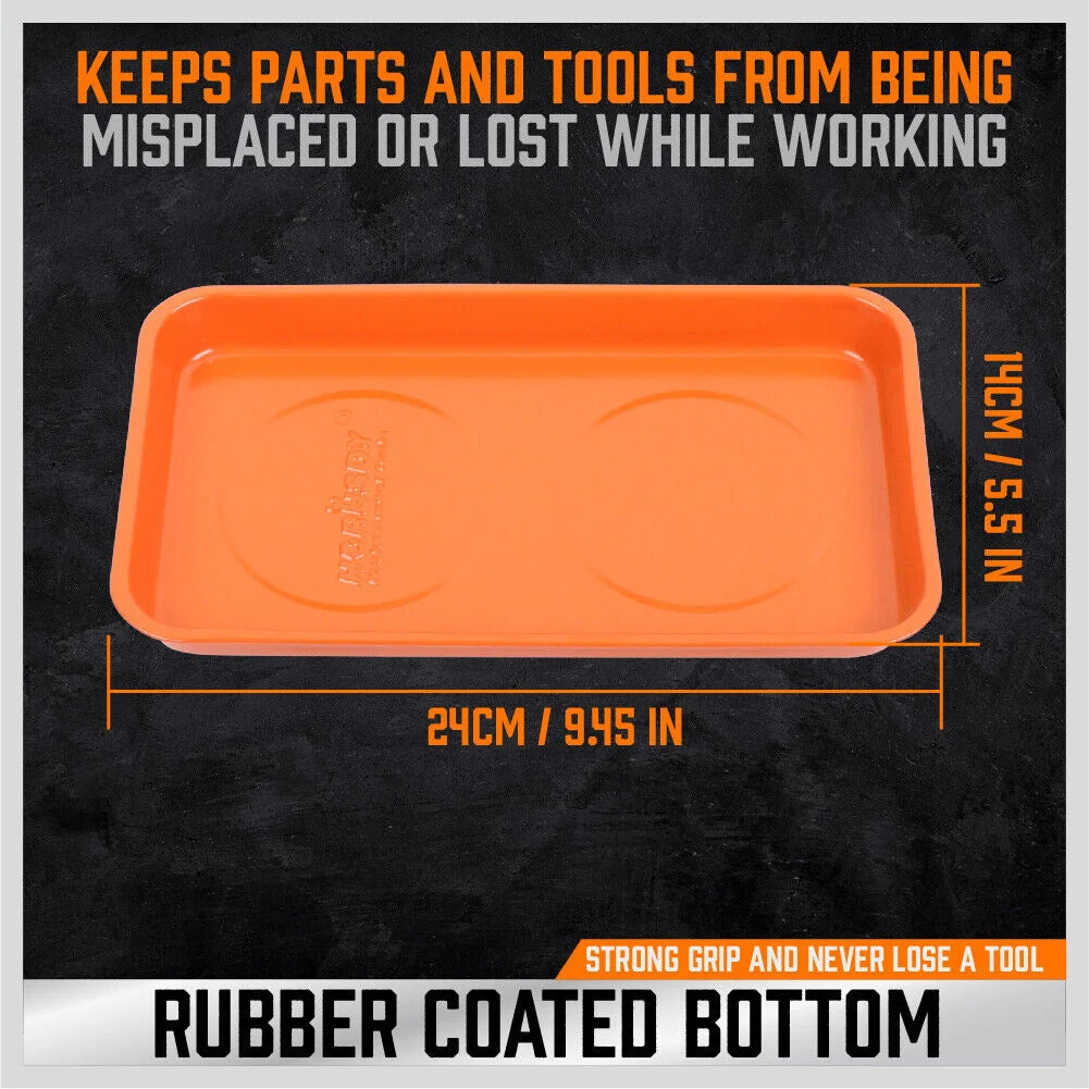 HORUSDY 3Pcs Magnetic Parts Tray Set Small Parts Tool