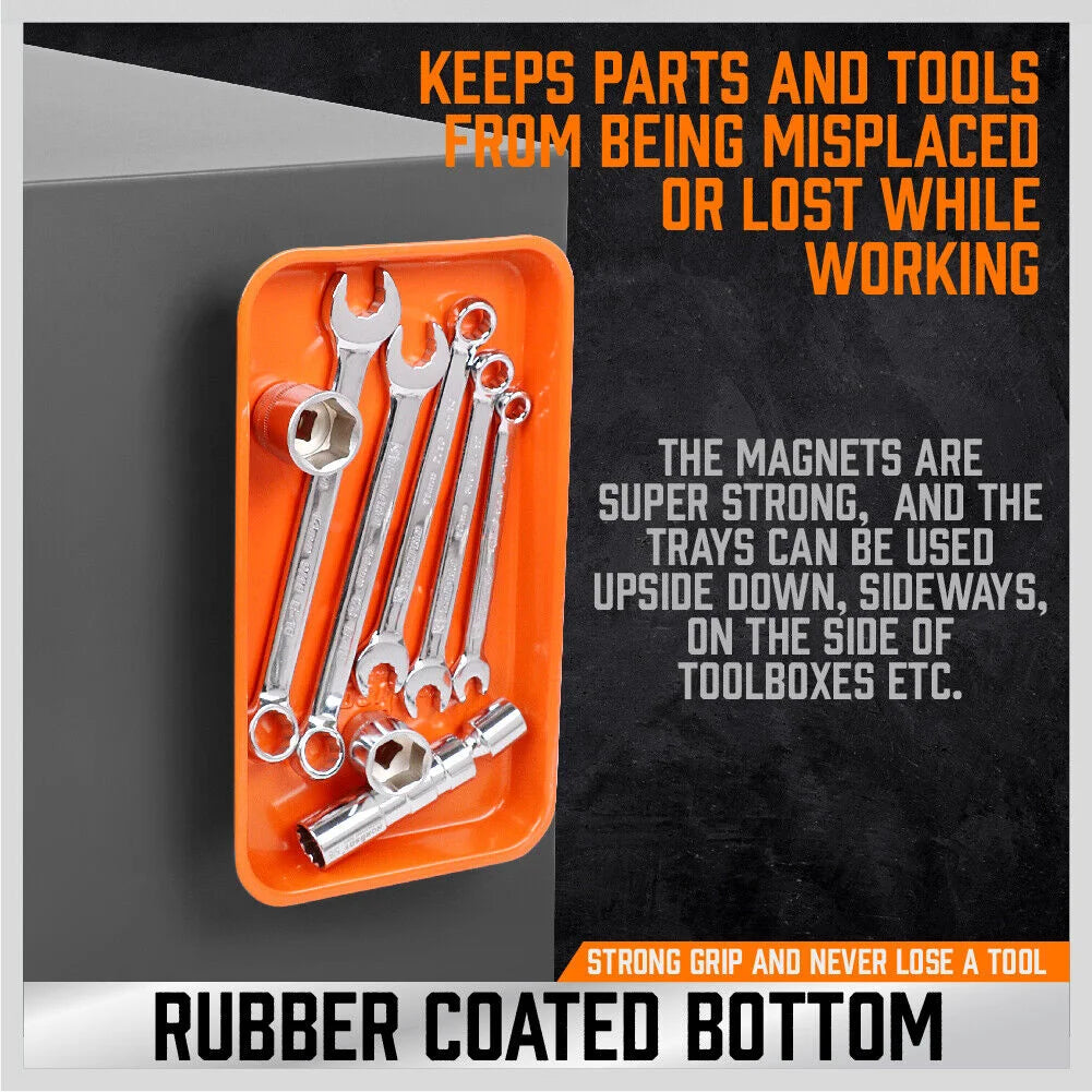 HORUSDY 3Pcs Magnetic Parts Tray Set Small Parts Tool