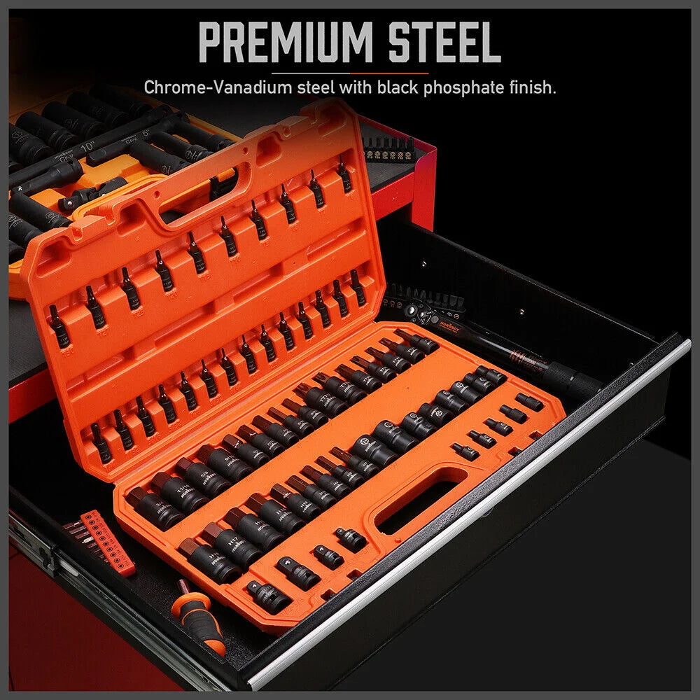 HORUSDY 66Pcs Torx Bit Socket Female External Socket Set