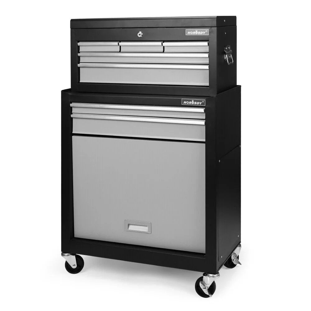 HORUSDY 7-Drawer Tool Box Trolley Cabinet Storage Cart