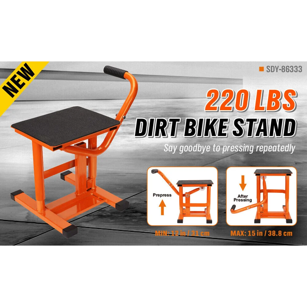 HORUSDY Motorbike Jack Lift 220Lbs Crank Lift Manual Repair