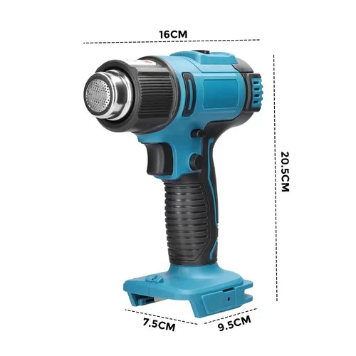 Hot Air Heat Gun 2000W Cordless Handheld with Nozzles