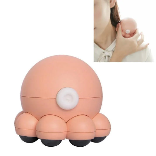 Hot Compress Octopus Neck & Shoulder Massager Pink - Health