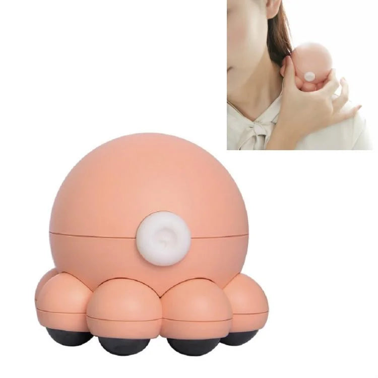 Hot Compress Octopus Neck & Shoulder Massager Pink - Health