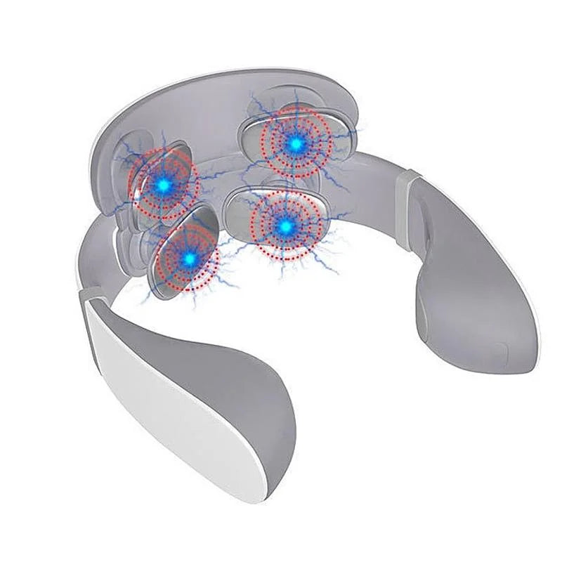 Hot Compress Shoulder & Neck Massager Four Ends - Health &