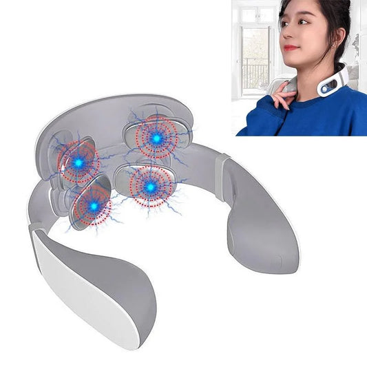 Hot Compress Shoulder & Neck Massager Four Ends - Health &