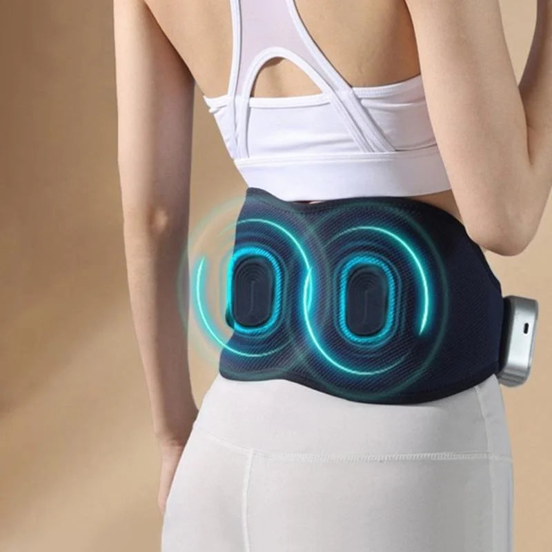 Hot Compress Waist Massager For Period Pain Relief Navy