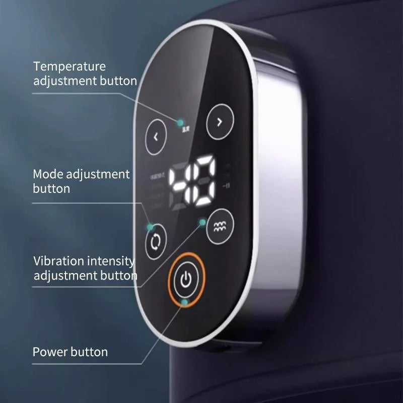 Hot Compress Waist Massager For Period Pain Relief Navy