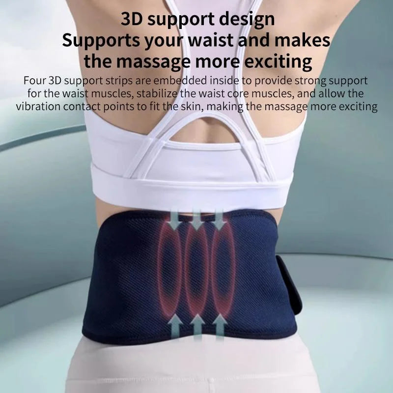 Hot Compress Waist Massager For Period Pain Relief Navy