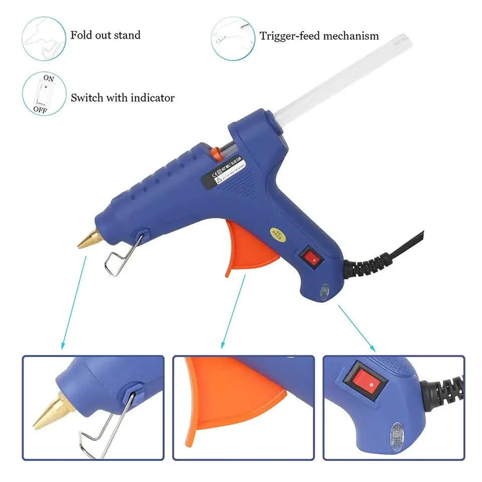 HOT MELT GLUE GUN TRIGGER ADHESIVE WITH STICKS REPAIR KIT