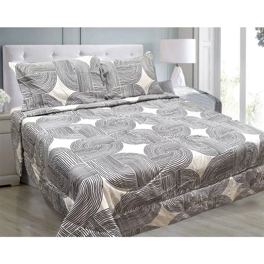 Hotel Living Comforter Set 3 Pce Queen/King Oscar Curves