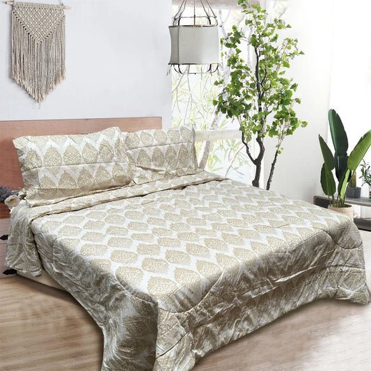 Hotel Living Comforter Set 3 Pce Queen/King Ultimo Light