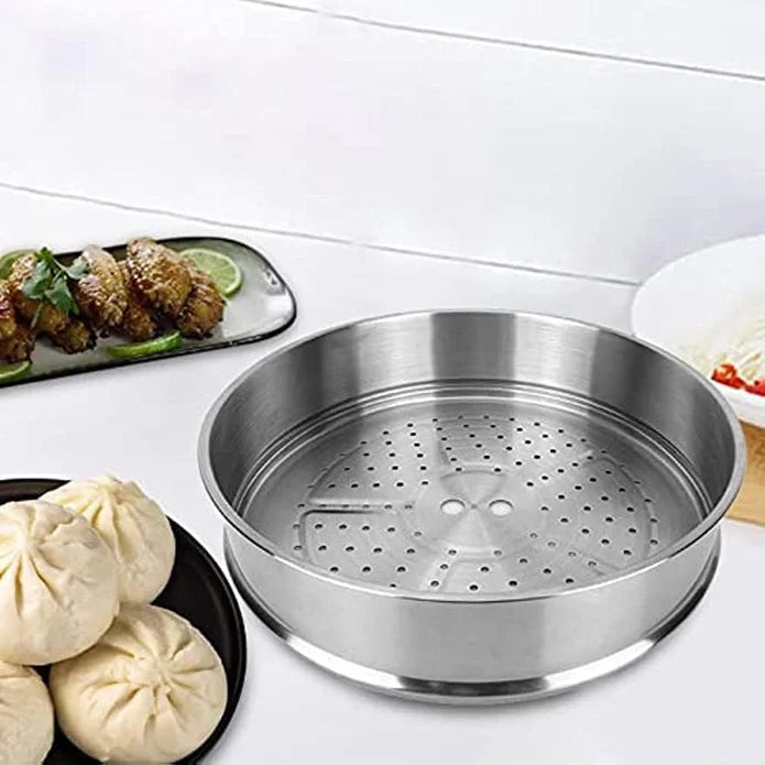 Housoutile 34cm Wok Steamer Dumpling Steamer Steaming