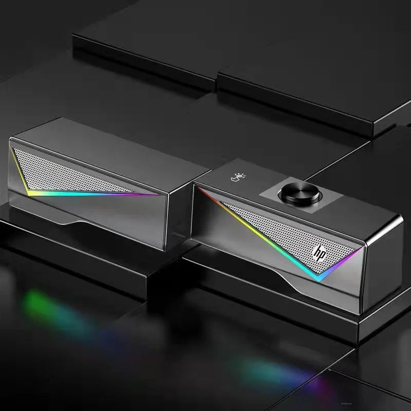 HP DHE-6005 Wired RGB Gaming Surround Soundbar Stereo