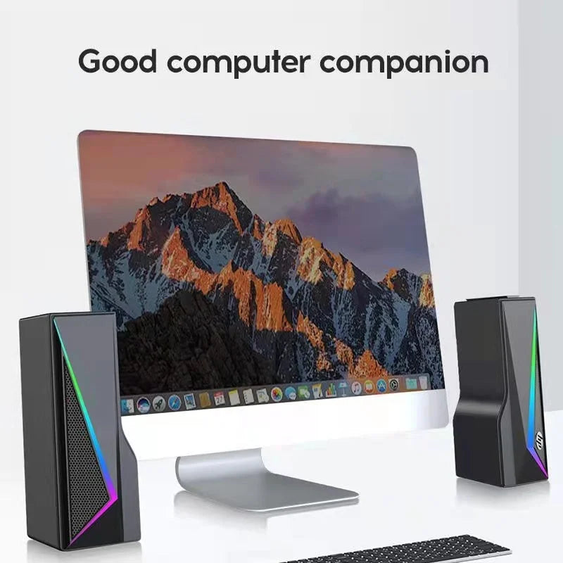 HP DHE-6005 Wired RGB Gaming Surround Soundbar Stereo