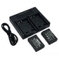 Hridz LP-E17 Batteries & Dual Charger For Canon EOS M6 200D