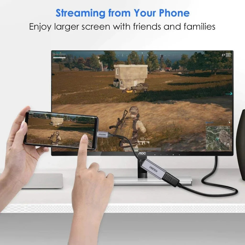 HUB-H10 USB-C to HDMI Braided Cable Adapter