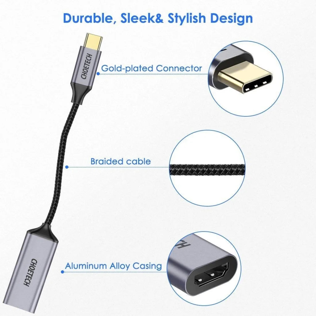 HUB-H10 USB-C to HDMI Braided Cable Adapter
