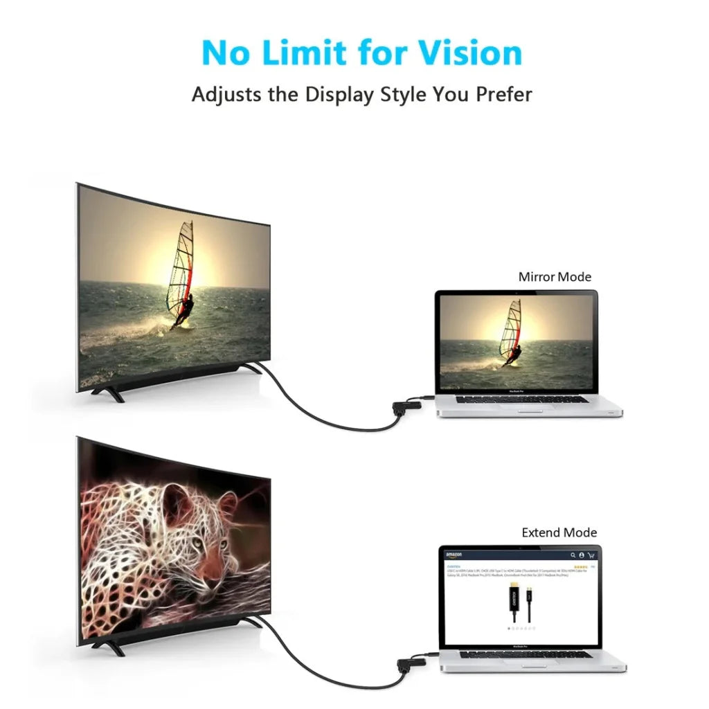 HUB-M03 USB-C to HDMI Adapter (4K@60Hz) with 60W PD
