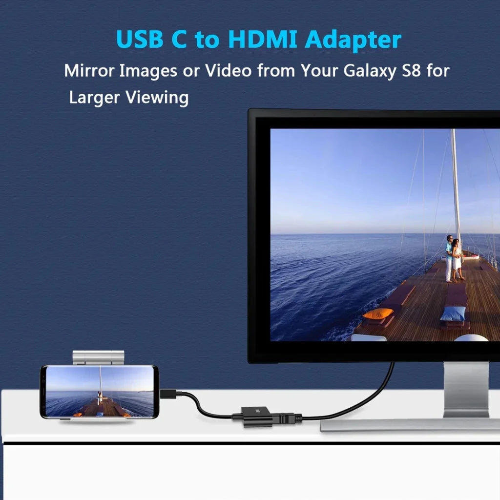 HUB-M03 USB-C to HDMI Adapter (4K@60Hz) with 60W PD