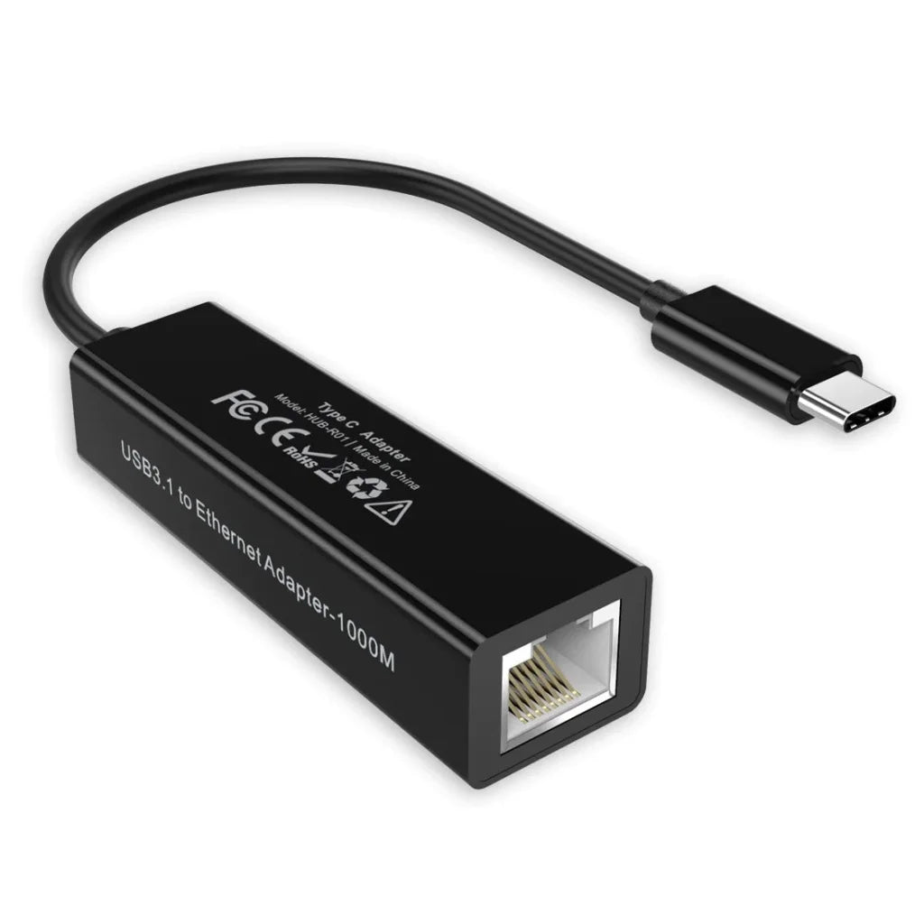 HUB-R01 USB 3.1 Type-C to RJ45 Gigabit Ethernet Adapter