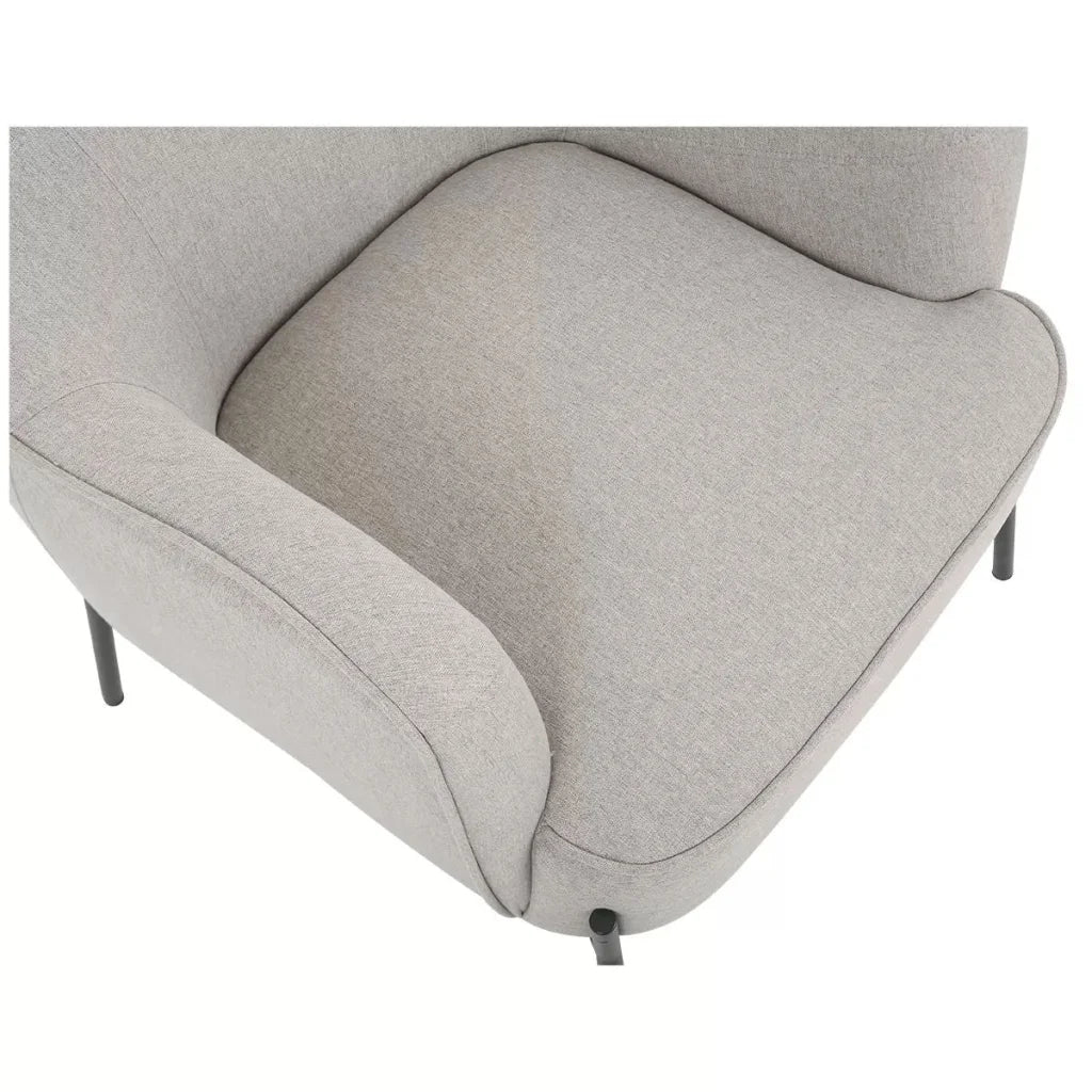Hugo upholstered armchair ivory - Furniture > Bar Stools &