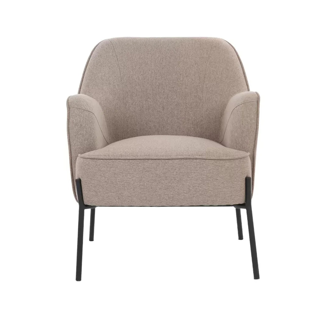 Hugo upholstered armchair light brown - Furniture > Bar
