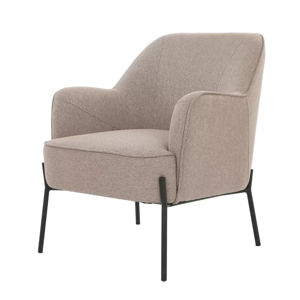 Hugo upholstered armchair light brown - Furniture > Bar