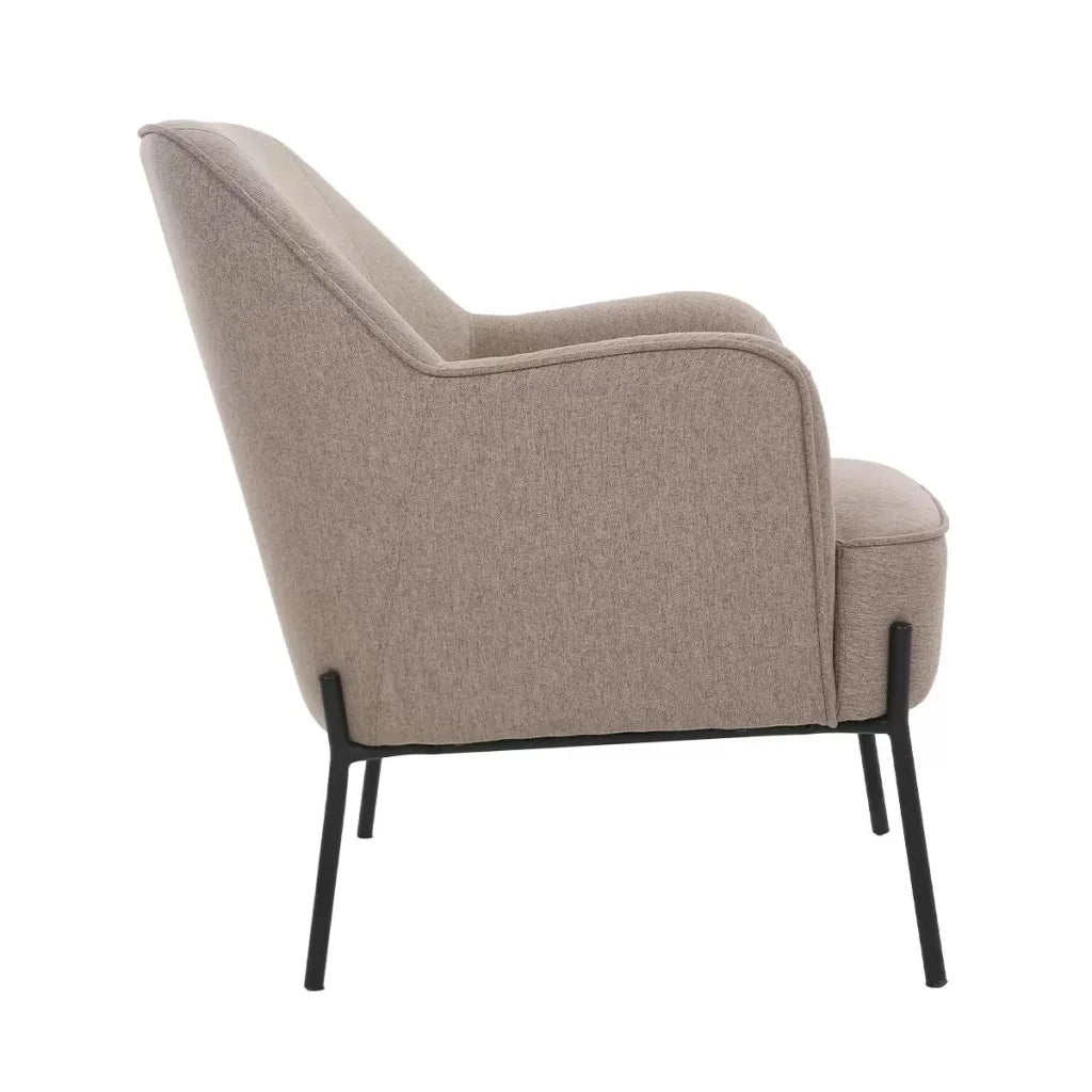 Hugo upholstered armchair light brown - Furniture > Bar