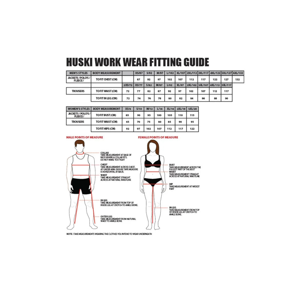 HUSKI Overalls Farmers Bib N Brace Waterproof Stretch