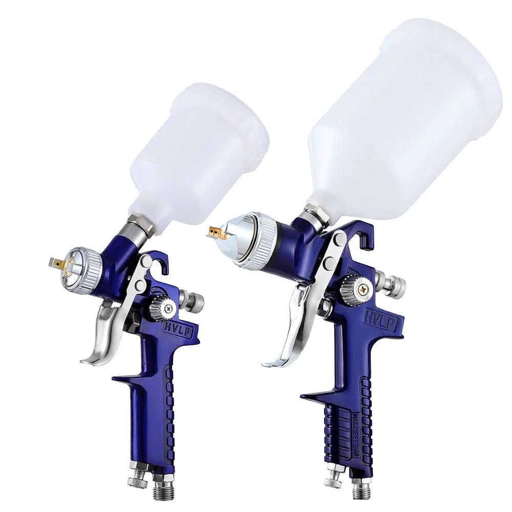 HVLP Air Spray Gun Gravity Feed with Cup & Nozzles - Set