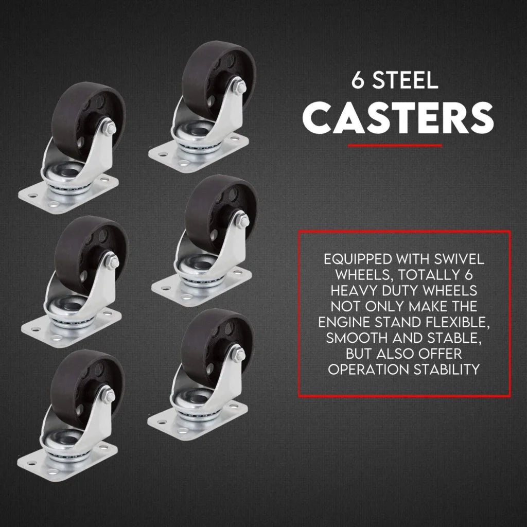 Hydraulic Engine Crane 2 Ton Folding Hoist Stand Mobile