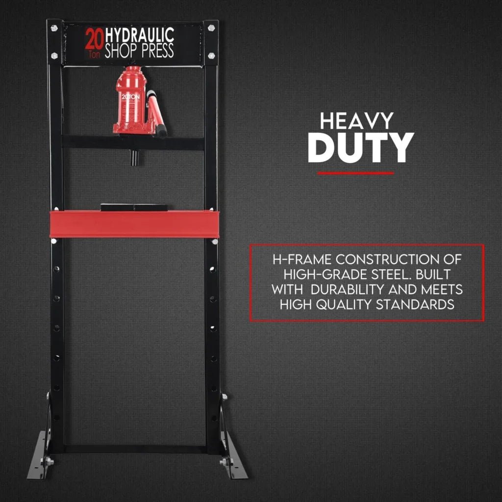 Hydraulic Shop Press 20 Ton Workshop Jack Stand Bending