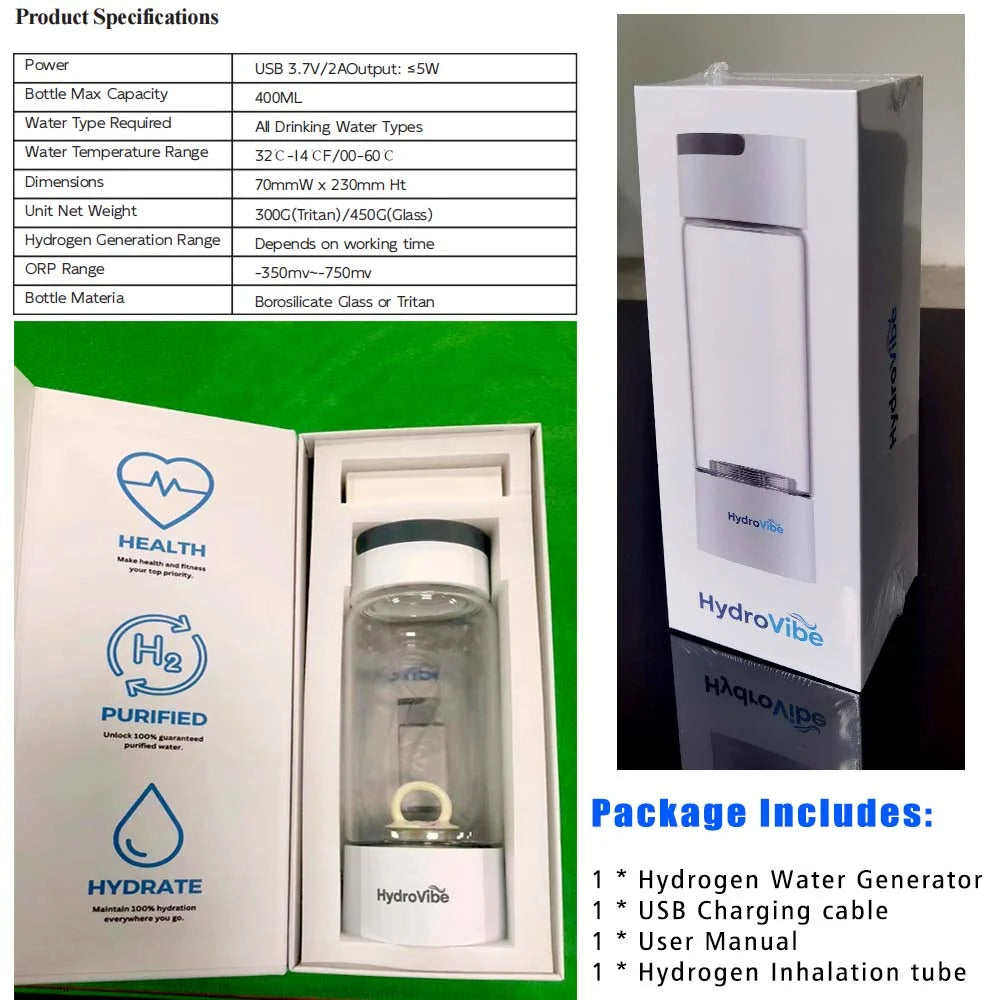 Hydrogen Water Generator Bottle SPE PEM