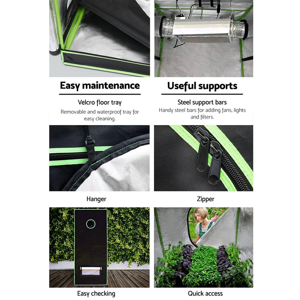 Hydroponic Grow Tent 60cm weather proof lightweight 60x60x140cm
