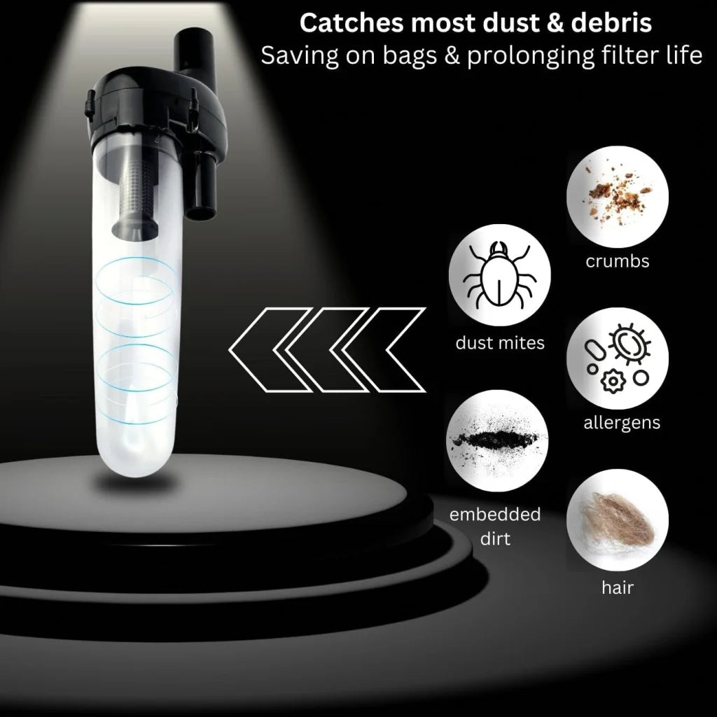 Hygieia Cyclonic Dust Separator Bag Saver For Most