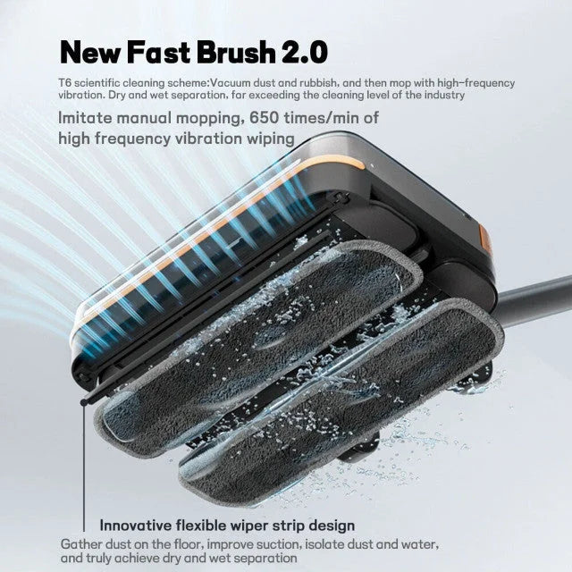 Hygieia T6 Wet Dry Mop Head - For Dyson V7 V8 V10 V11 V15 &